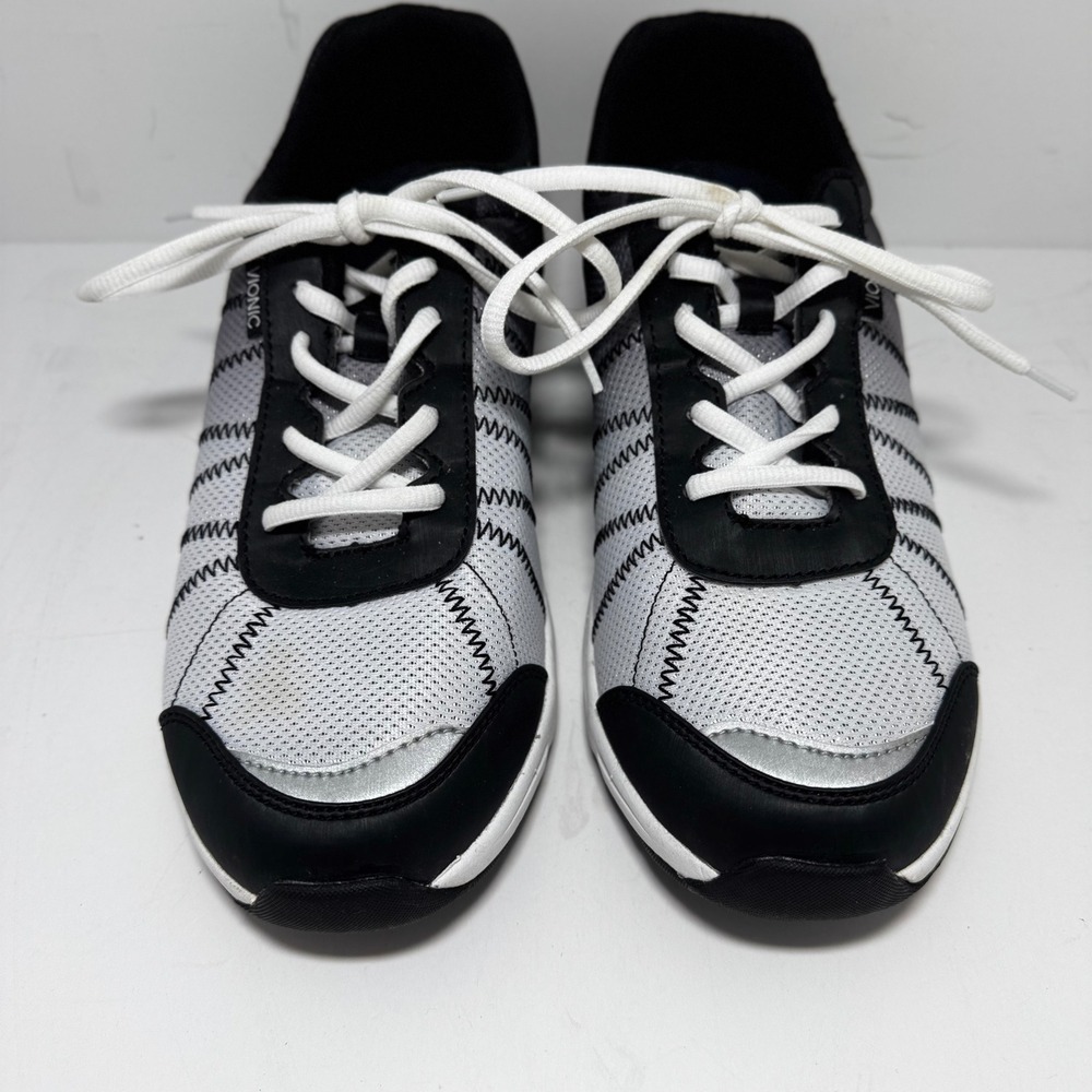 Vionic Alliance Walking Shoes Mens 11 Wide Black Grey Mesh Sneakers RS-07-25-15